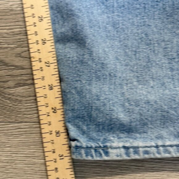 High Waisted Carpenter Jeans Size 14 Light Wash VTG 80s Riveted By Lee USA Made - Picture 10 of 15